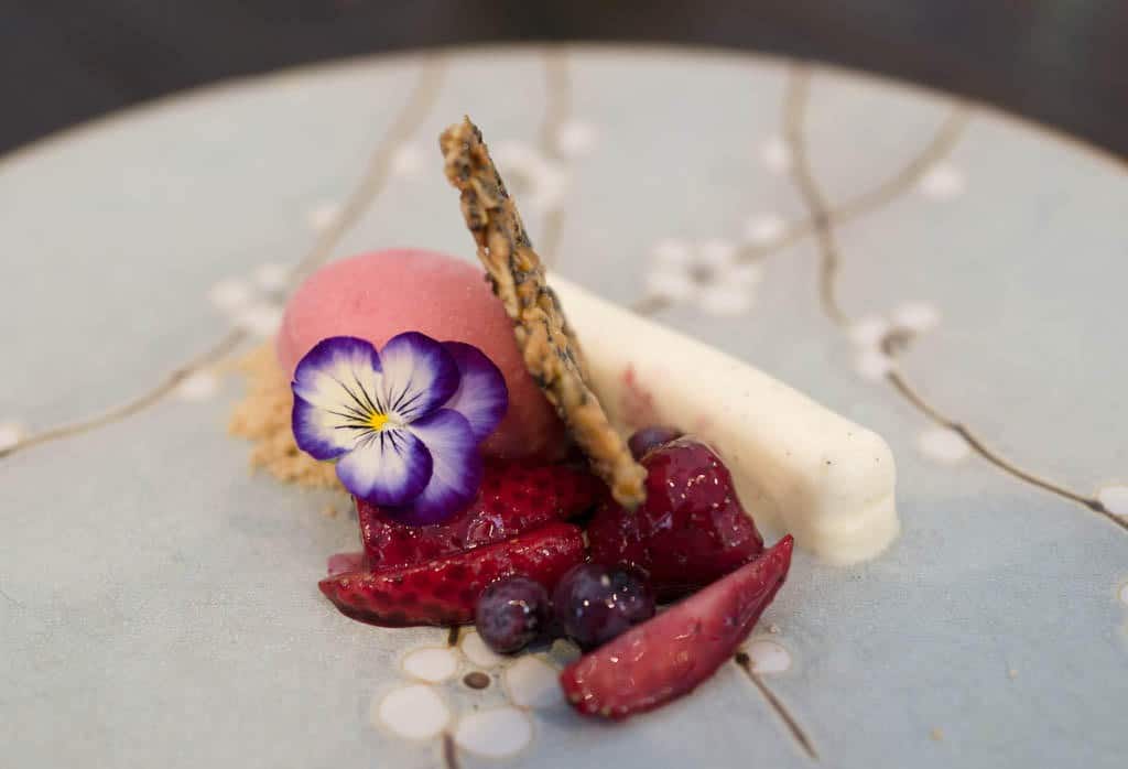 Yoghurt pannacotta and berries - Photo credit Charles Haynes