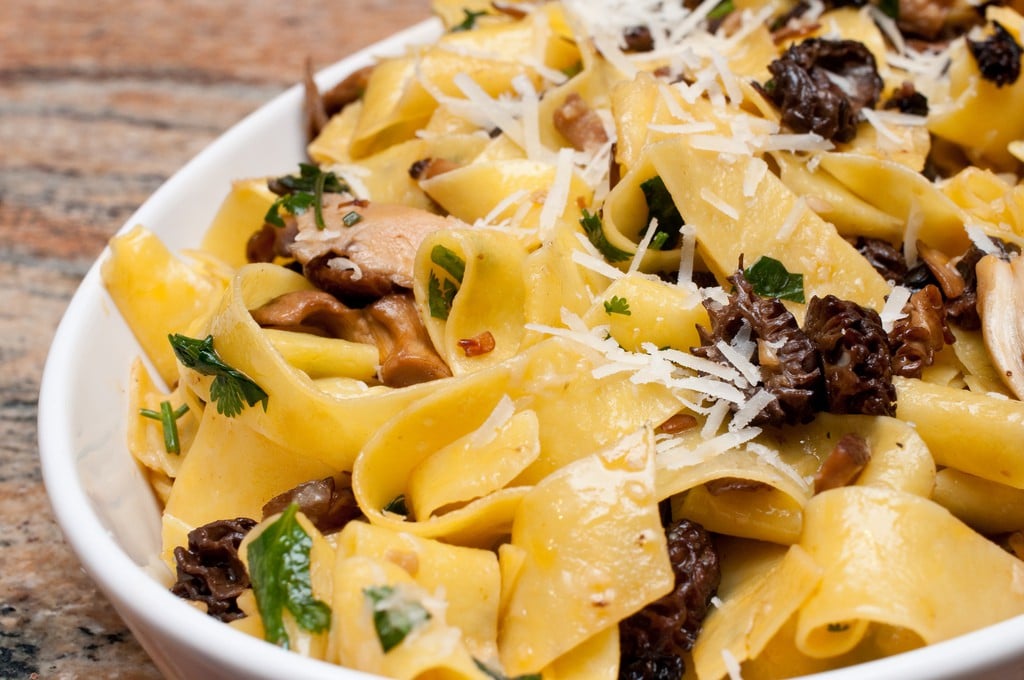 Italian Food - Papardelle with mushrooms and peppers - Photo credit rnesto Andrade